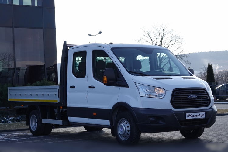 Ford TRANSIT / DOKA / BRYGADÓWKA / PLATFORMA / MANUAL /  7-OSOBOWY / DMC 3500KG / SPROWADZONY / NISKI PRZEBIEG zdjęcie 3