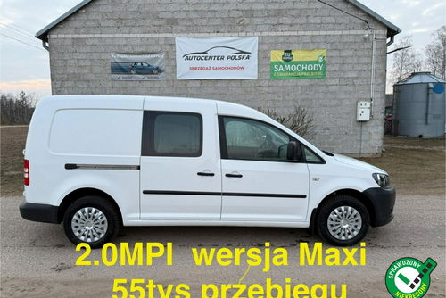 Volkswagen Caddy MAXI 2.0 EcoFuel MPI z Nową instalacją LPG 55 tys przebiegu