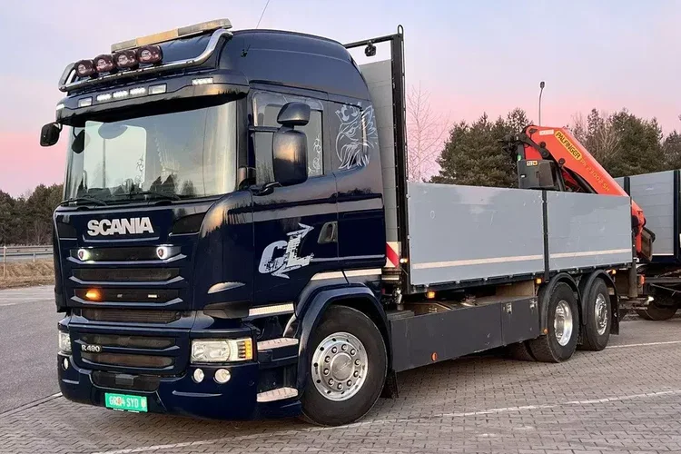 Scania R490 2017/18 hds Dzwig CRANE palfinger PK 23002-SH E zdjęcie 12