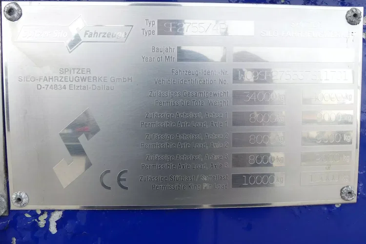 Spitzer SF / CYSTERNA 55m3 / SILOS DO MATERIAŁÓW SYPKICH / zdjęcie 36