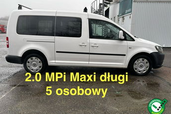 Volkswagen Caddy 2.0 MPI 109 KM 5 osobowy MAXI NOWY Gaz/LPG