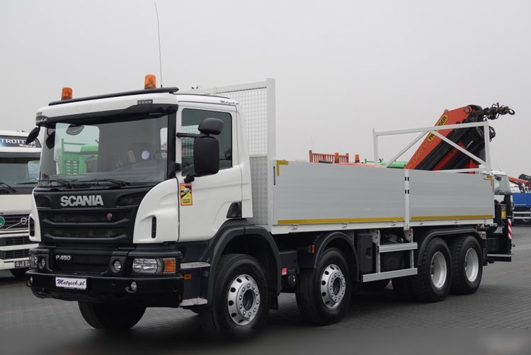 Scania P 450 / 8x4 / HDS PALFINGER PK 23002 / SKRZYNIOWY - 7 metr / EURO 6 / STEROWANIE RADIOWE zdjęcie 11