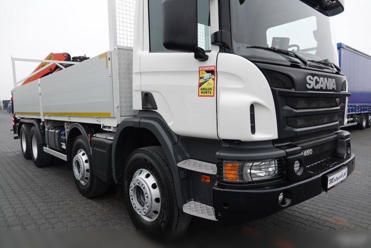 Scania P 450 / 8x4 / HDS PALFINGER PK 23002 / SKRZYNIOWY - 7 metr / EURO 6 / STEROWANIE RADIOWE zdjęcie 19