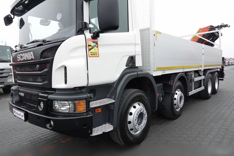Scania P 450 / 8x4 / HDS PALFINGER PK 23002 / SKRZYNIOWY - 7 metr / EURO 6 / STEROWANIE RADIOWE zdjęcie 20