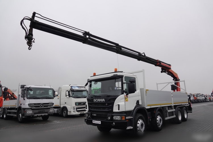 Scania P 450 / 8x4 / HDS PALFINGER PK 23002 / SKRZYNIOWY - 7 metr / EURO 6 / STEROWANIE RADIOWE zdjęcie 2