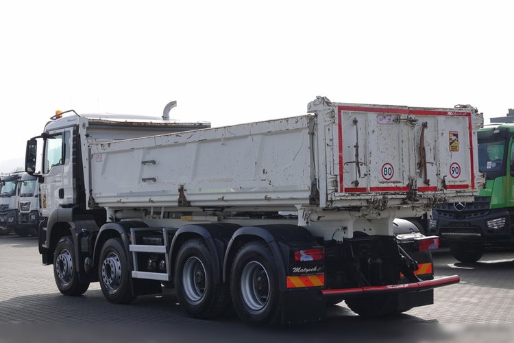 MAN TGS 35.400 / 8x4 / WYWROTKA / BORDMATIC / HYDROBURTA / OPONY 100% zdjęcie 11