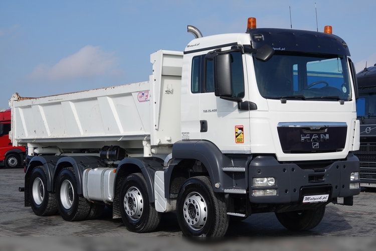 MAN TGS 35.400 / 8x4 / WYWROTKA / BORDMATIC / HYDROBURTA / OPONY 100% zdjęcie 14