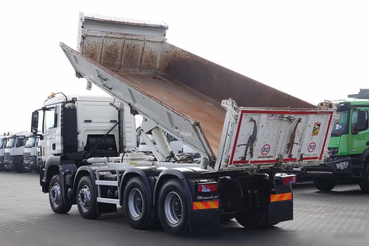 MAN TGS 35.400 / 8x4 / WYWROTKA / BORDMATIC / HYDROBURTA / OPONY 100% zdjęcie 2