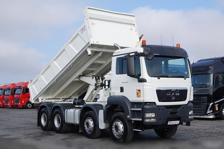 MAN TGS 35.400 / 8x4 / WYWROTKA / BORDMATIC / HYDROBURTA / OPONY 100% zdjęcie 4
