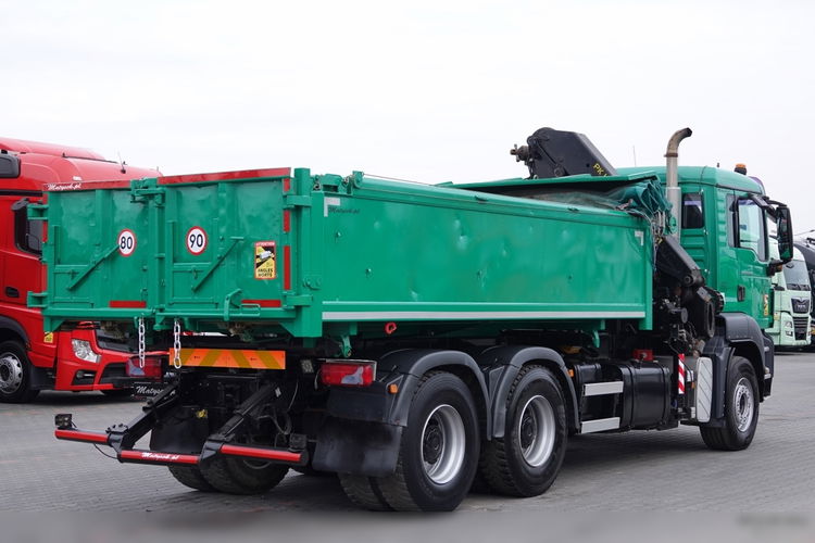 MAN TGS 26.400 / 6X4 / WYWROTKA + HDS PALFINGER PK 16502 / HYDROBURTA /BORDMATIC / SPROWADZONY zdjęcie 13