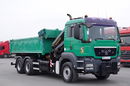 MAN TGS 26.400 / 6X4 / WYWROTKA + HDS PALFINGER PK 16502 / HYDROBURTA /BORDMATIC / SPROWADZONY zdjęcie 14