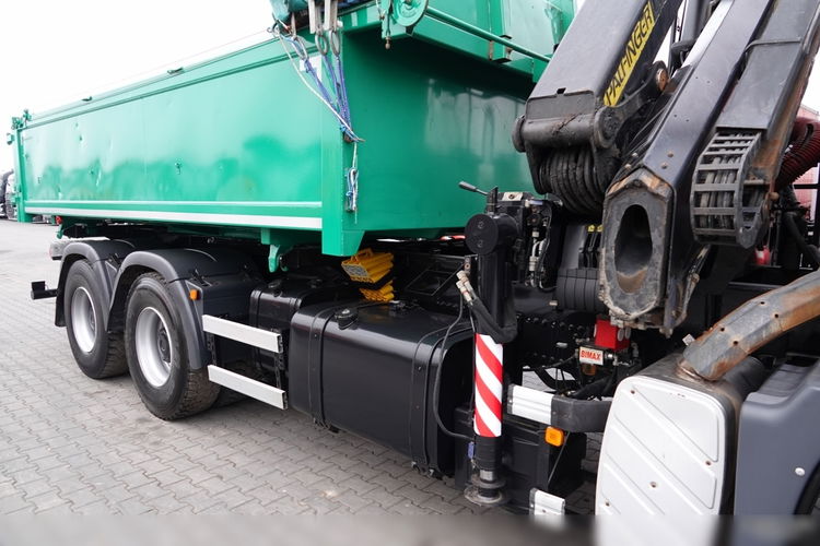 MAN TGS 26.400 / 6X4 / WYWROTKA + HDS PALFINGER PK 16502 / HYDROBURTA /BORDMATIC / SPROWADZONY zdjęcie 24