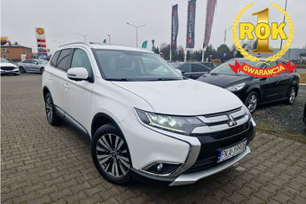 Mitsubishi Outlander Led Szyber Key-Less 7os Czuj.MartwPola BiałaPerła Kamery360 Gwarancja