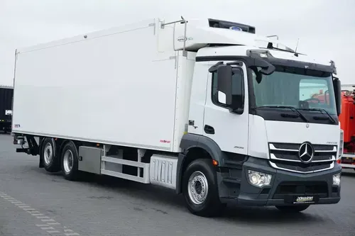 Mercedes ANTOS / 2535 / EURO 6 / CHŁODNIA + WINDA / 23 PALETY / OŚ SKRĘTNA