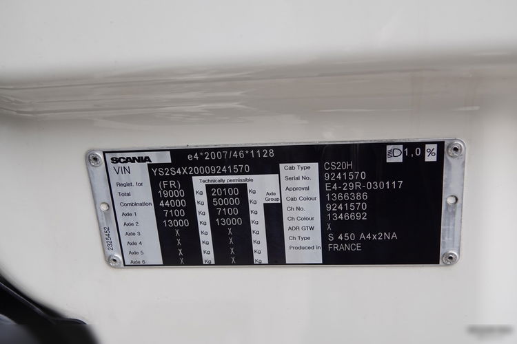 Scania S 450 / RETARDER / KLIMA POSTOJOWA / HYDRAULIKA / ALUFELGI / OPONY 100 % / PO KONTRAKCIE SERWISOWYM zdjęcie 37