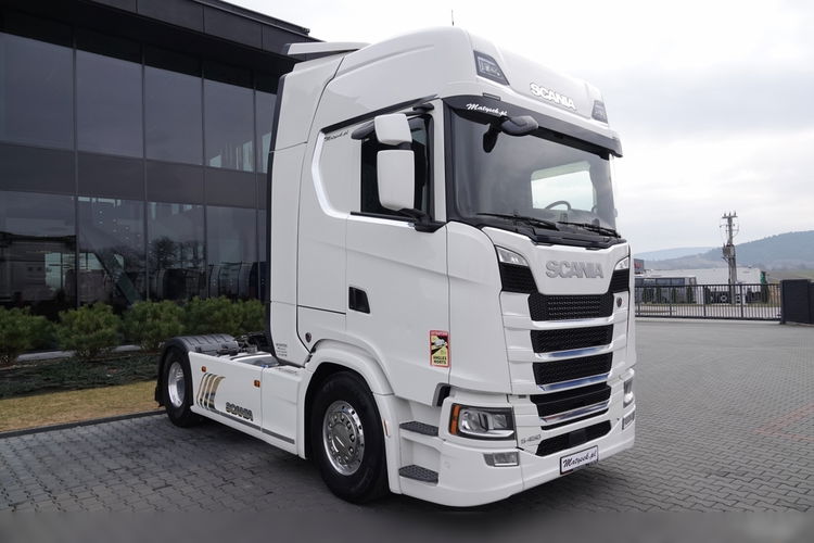 Scania S 450 / RETARDER / KLIMA POSTOJOWA / HYDRAULIKA / ALUFELGI / OPONY 100 % / PO KONTRAKCIE SERWISOWYM zdjęcie 3