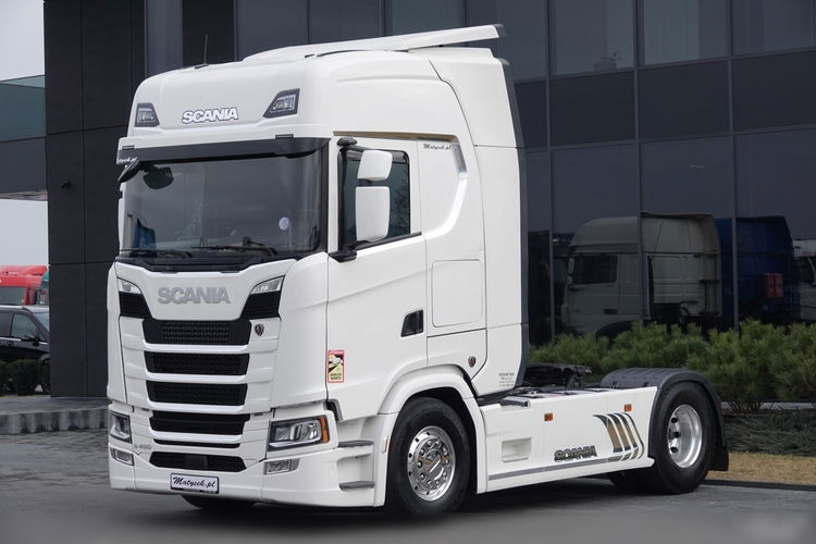 Scania S 450 / RETARDER / KLIMA POSTOJOWA / HYDRAULIKA / ALUFELGI / OPONY 100 % / PO KONTRAKCIE SERWISOWYM zdjęcie 4