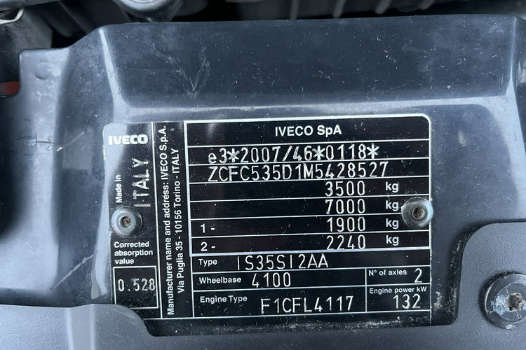 Iveco Daily 35S18 Winda - 750Kg Chłodnia Carrier -29 C/+20 C + (230V) 3.0/180KM zdjęcie 29