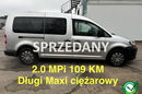 Volkswagen Caddy 2.0 EcoFuel MPI 109 KM MAXI z Nową instalacją LPG zdjęcie 1