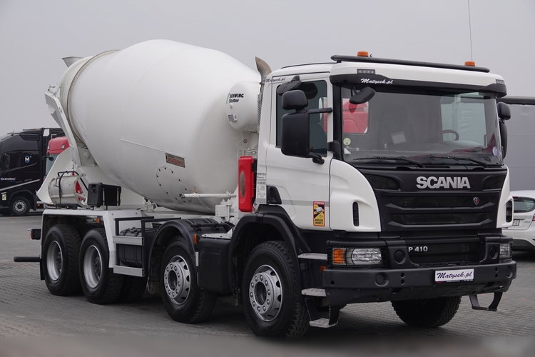 Scania / P 410 / 8X4 / BETONOMIESZARKA / GRUSZKA SCHWING STETTER / 9 m3 / EURO 6 zdjęcie 1