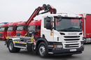 Scania P 320 / 4X2 / WYWROTKA BDF + HDS HMF 635 / STERIWANIE RADIOWE / CHWYTAK / EURO 6 / BDF + KIPPER + HDS  zdjęcie 14