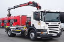 Scania P 320 / 4X2 / WYWROTKA BDF + HDS HMF 635 / STERIWANIE RADIOWE / CHWYTAK / EURO 6 / BDF + KIPPER + HDS  zdjęcie 4