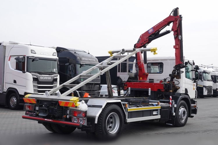 Scania P 320 / 4X2 / WYWROTKA BDF + HDS HMF 635 / STERIWANIE RADIOWE / CHWYTAK / EURO 6 / BDF + KIPPER + HDS  zdjęcie 8