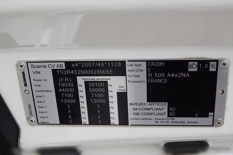 Scania R 500 / RETARDER / OPONY 100% / PO KONTRAKCIE SERWISOWYM zdjęcie 36