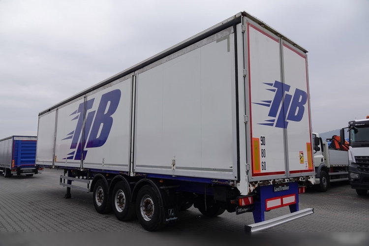 LECITRAILER / KONTENER / KOFFER / OTWIERANE BOKI / MOCNA PODŁOGA SZYNA DESKA zdjęcie 4
