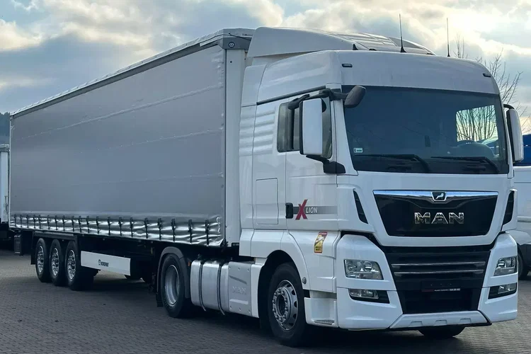 MAN ZESTAW / TGX 18.470 XLX / STANDARD / RETARDER + KRONE FIRARNKA zdjęcie 13
