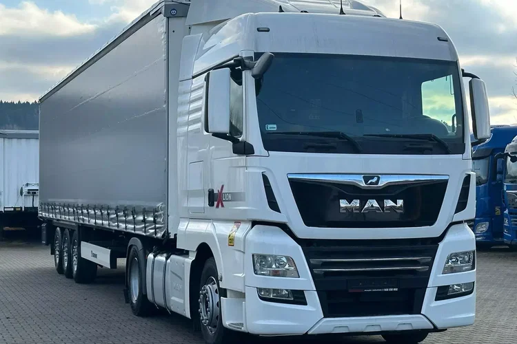 MAN ZESTAW / TGX 18.470 XLX / STANDARD / RETARDER + KRONE FIRARNKA zdjęcie 3