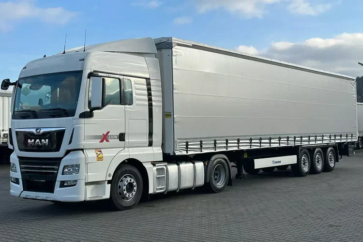 MAN ZESTAW / TGX 18.470 XLX / STANDARD / RETARDER + KRONE FIRARNKA zdjęcie 4