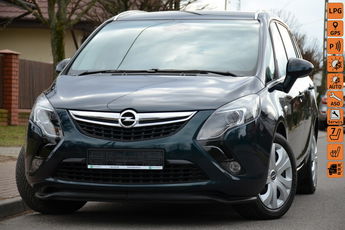 Opel Zafira Zarejestrowana 1.4T+Gaz Serwis 100% Org.lakier 7 foteli Navi Skóra