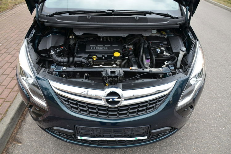 Opel Zafira Zarejestrowana 1.4T+Gaz Serwis 100% Org.lakier 7 foteli Navi Skóra zdjęcie 5