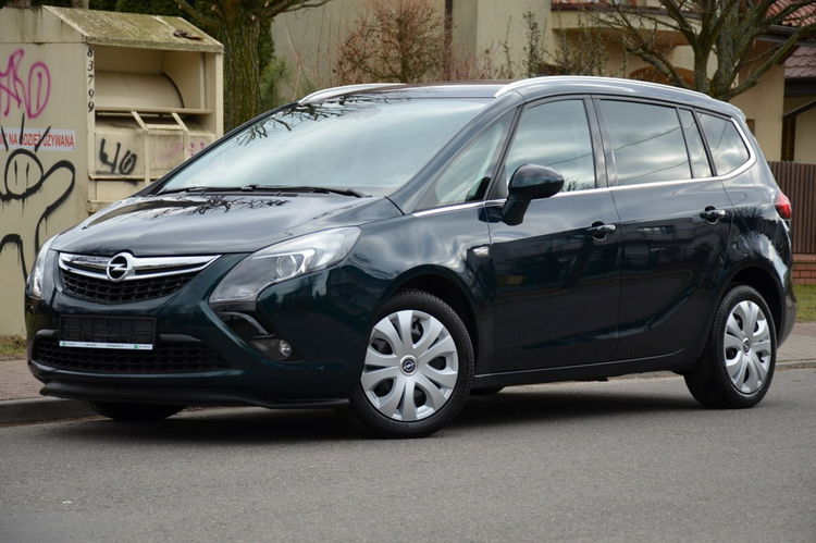Opel Zafira Zarejestrowana 1.4T+Gaz Serwis 100% Org.lakier 7 foteli Navi Skóra zdjęcie 7