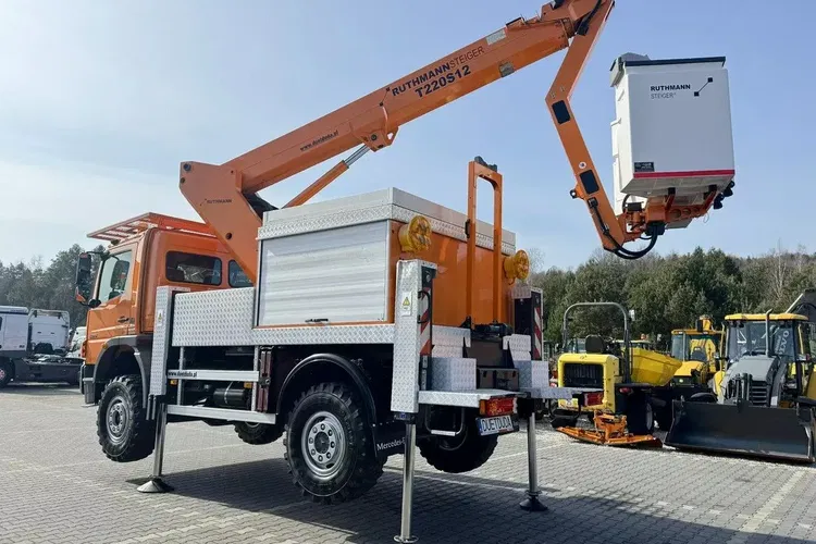 Mercedes Atego 1324 4x4 Zwyżka RUTHAMNN STEIGER T220S12 Podnośnik Koszowy zdjęcie 12