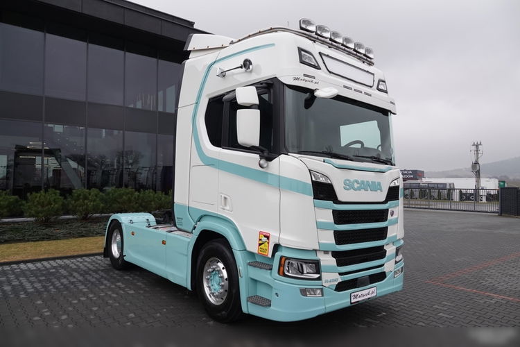 Scania R 450 / RETARDER / KLIMA POSTOJOWA / CAŁA NA PODUSZKACH / ALUSY / OPONY 100 % / SPROWADZONA / PO KONTRAKCIE SERWISOWYM zdjęcie 3