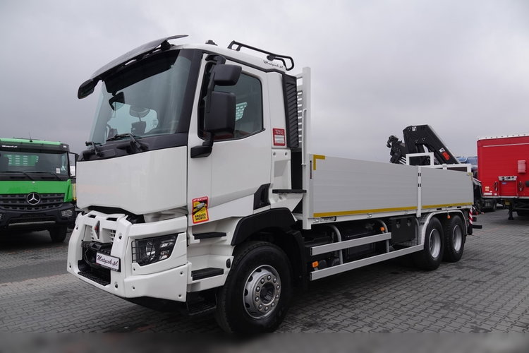 Renault C 380 / 6x4 / SKRZYNIOWY 6.6 m / + HDS HIAB 188 x-hiduo wysów: 12, 5 M / STEROWANIE RADIOWE / 2017 ROK / EURO 6 zdjęcie 10