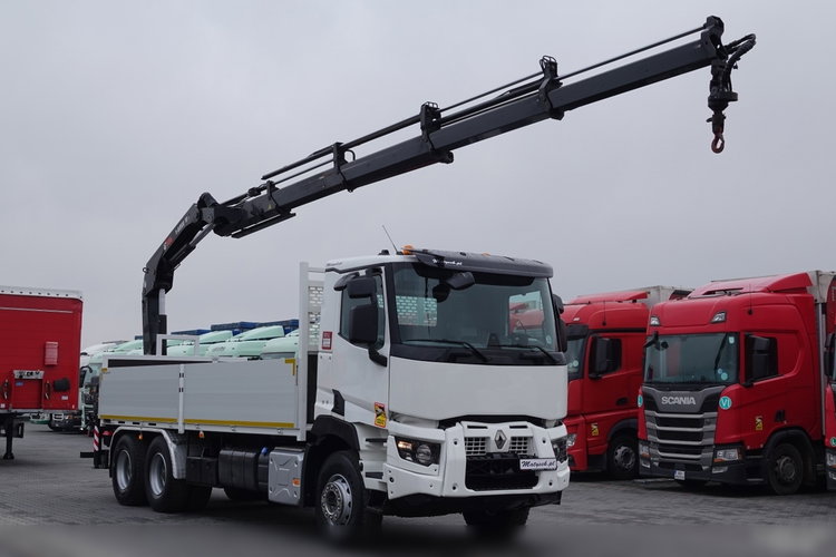Renault C 380 / 6x4 / SKRZYNIOWY 6.6 m / + HDS HIAB 188 x-hiduo wysów: 12, 5 M / STEROWANIE RADIOWE / 2017 ROK / EURO 6 zdjęcie 1