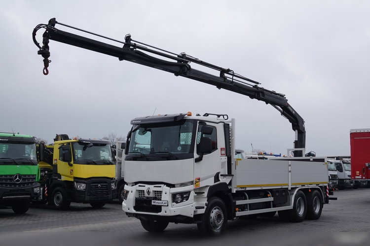 Renault C 380 / 6x4 / SKRZYNIOWY 6.6 m / + HDS HIAB 188 x-hiduo wysów: 12, 5 M / STEROWANIE RADIOWE / 2017 ROK / EURO 6 zdjęcie 2