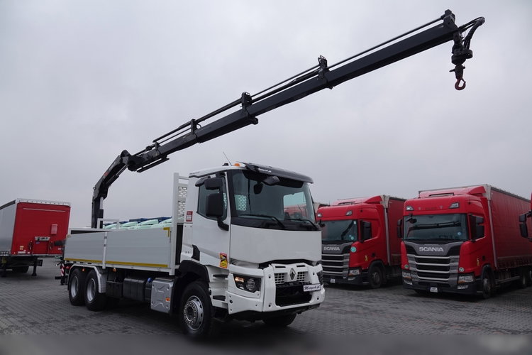 Renault C 380 / 6x4 / SKRZYNIOWY 6.6 m / + HDS HIAB 188 x-hiduo wysów: 12, 5 M / STEROWANIE RADIOWE / 2017 ROK / EURO 6 zdjęcie 8