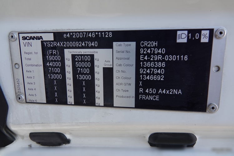 Scania R 450 / RETARDER / KLIMA POSTOJOWA / OPONY 100% / PO KONTRAKCIE SERWISOWYM  zdjęcie 39