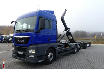 MAN TGX 26.400 / 6x2 / HAKOWIEC + PRZYCZEPA WIELTON 18T / EURO 6 /