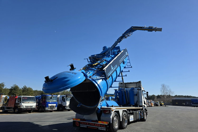 Scania Larsen FlexVac 311 Ładowarka próżniowa ssąca koparka ssąca substancje sypkie odkurzacz WUKO Saugbagger zdjęcie 1