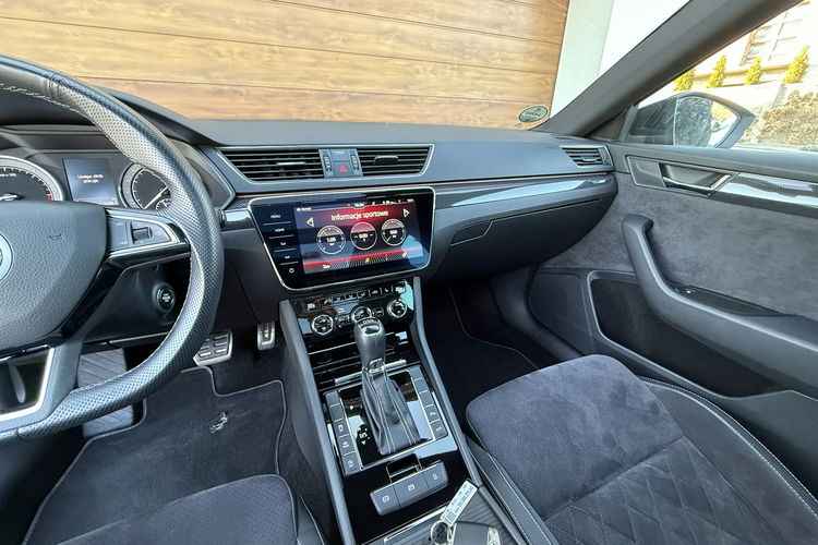 Skoda Superb 19r. 2.0 TDI 190KM DSG Sportline bezwypadkowa super stan, wyposażenie zdjęcie 15
