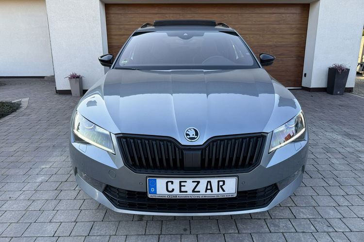 Skoda Superb 19r. 2.0 TDI 190KM DSG Sportline bezwypadkowa super stan, wyposażenie zdjęcie 2