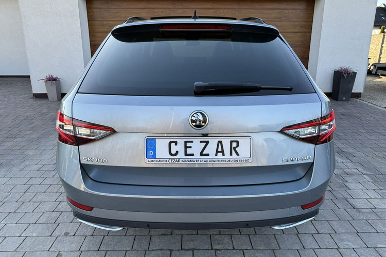 Skoda Superb 19r. 2.0 TDI 190KM DSG Sportline bezwypadkowa super stan, wyposażenie zdjęcie 5