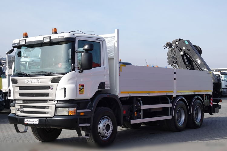 Scania P 360 / 6X4 / SKRZYNIOWY 6.20 + HDS HIAB 211 E-6 HIDUO / UDŹWIG 7100KG / MAX WYSÓW 16.5 M / STEROWANIE RADIOWE  zdjęcie 10