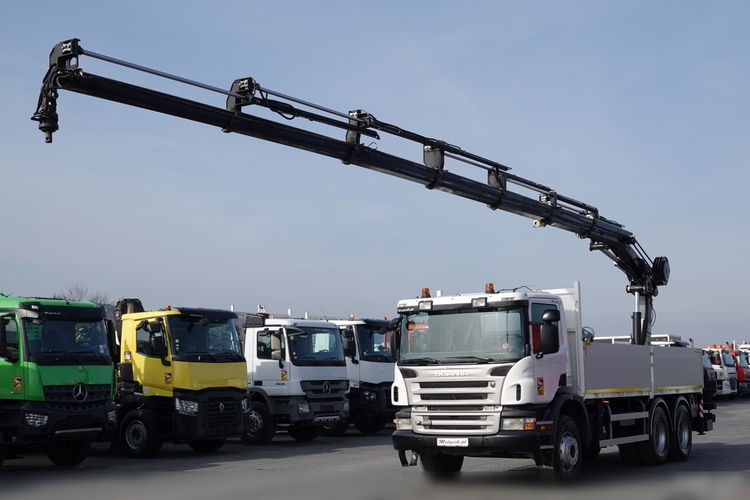 Scania P 360 / 6X4 / SKRZYNIOWY 6.20 + HDS HIAB 211 E-6 HIDUO / UDŹWIG 7100KG / MAX WYSÓW 16.5 M / STEROWANIE RADIOWE  zdjęcie 1