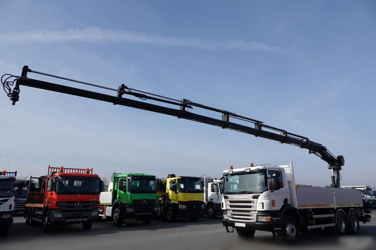 Scania P 360 / 6X4 / SKRZYNIOWY 6.20 + HDS HIAB 211 E-6 HIDUO / UDŹWIG 7100KG / MAX WYSÓW 16.5 M / STEROWANIE RADIOWE  zdjęcie 2